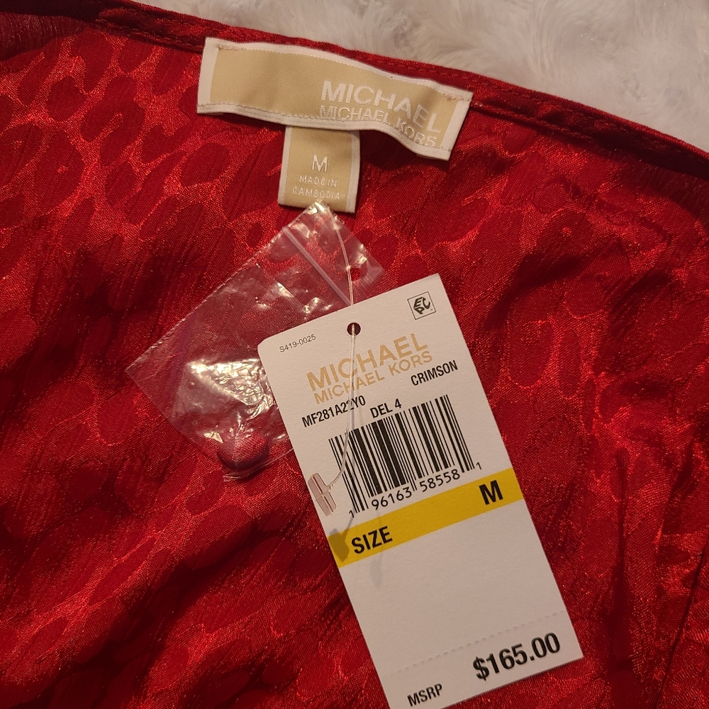 Michael Kors Jacquard Cheetah Wrap Dress - Picture 4 of 5